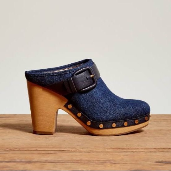 Veronica Beard Shoes - Veronica Beard Dacey Denim Clogs 8.5M